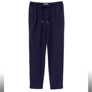 H&M Drawstring Pinstripe Pants Navy